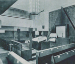 Een zeldzame foto van het interieur.
<br/>
Het Nieuwe Instituut, omstreeks 1925